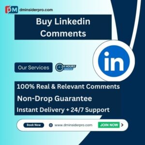 Buy LinkedIn Comments – Professional product image highlighting real, relevant LinkedIn comments, fast delivery, and 24/7 support.