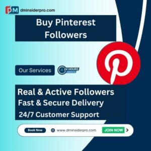 Buy Pinterest Followers – Real and active Pinterest followers to grow your profile, boost engagement, and increase visibility.