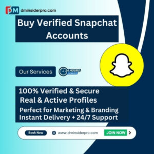 Buy Verified Snapchat Accounts – Real, secure, and verified Snapchat accounts for marketing, promotions, and branding with instant delivery and 24/7 support.