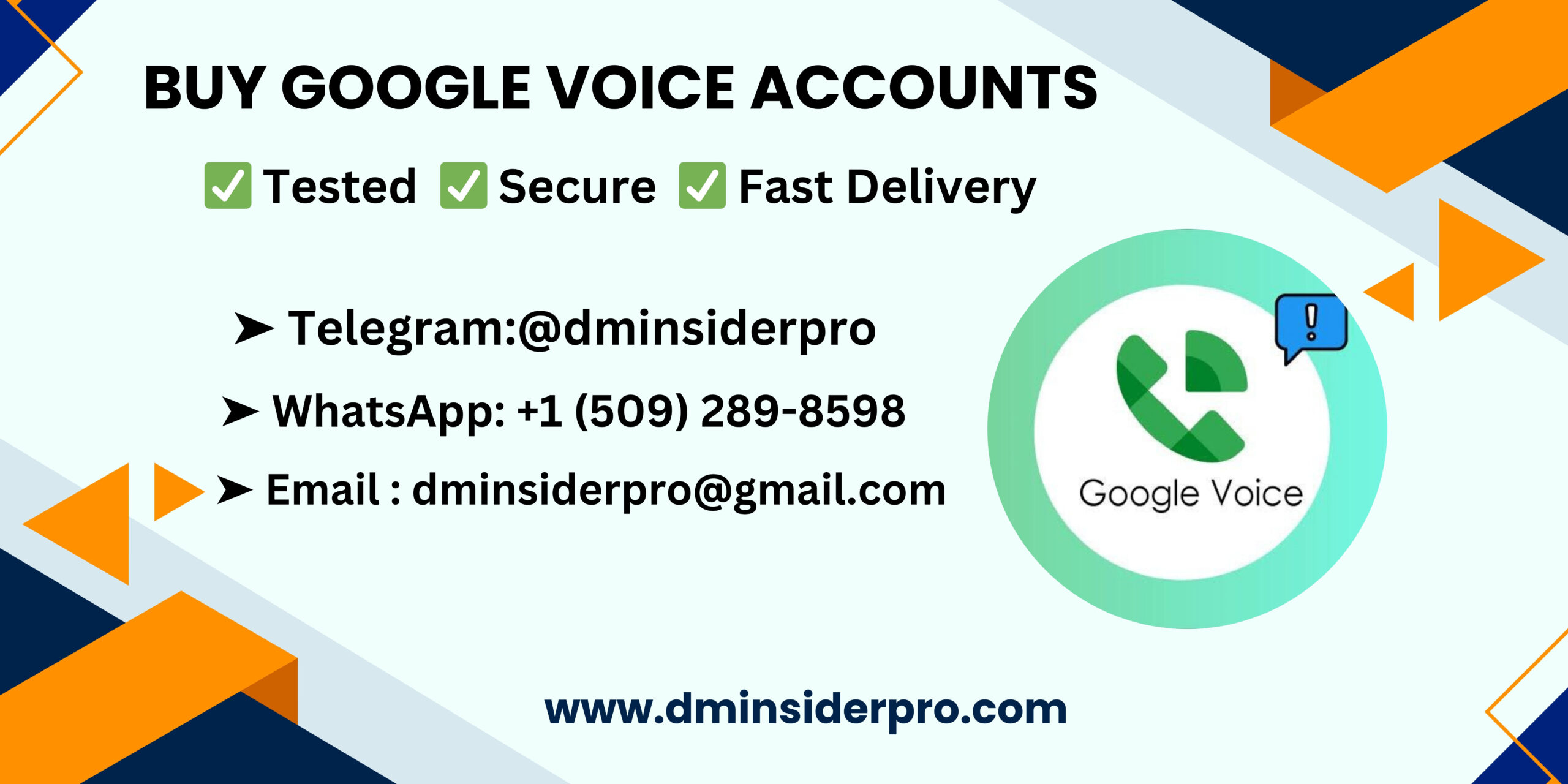 Buy google voice accounts with phone number 2026